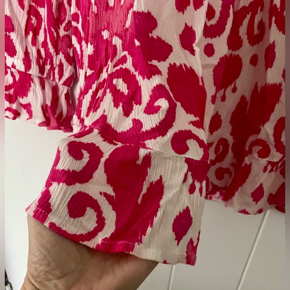 INC International Concepts Blouson-Sleeve Peasant Top - Picture 5 of 12